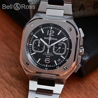 Bell&Ross Automatic Quartz Watch Fashion Men's Square Steel Watch Business Sports Watch