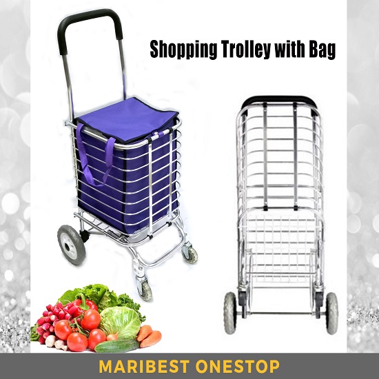 shopping trolley 4 wheels lightweight