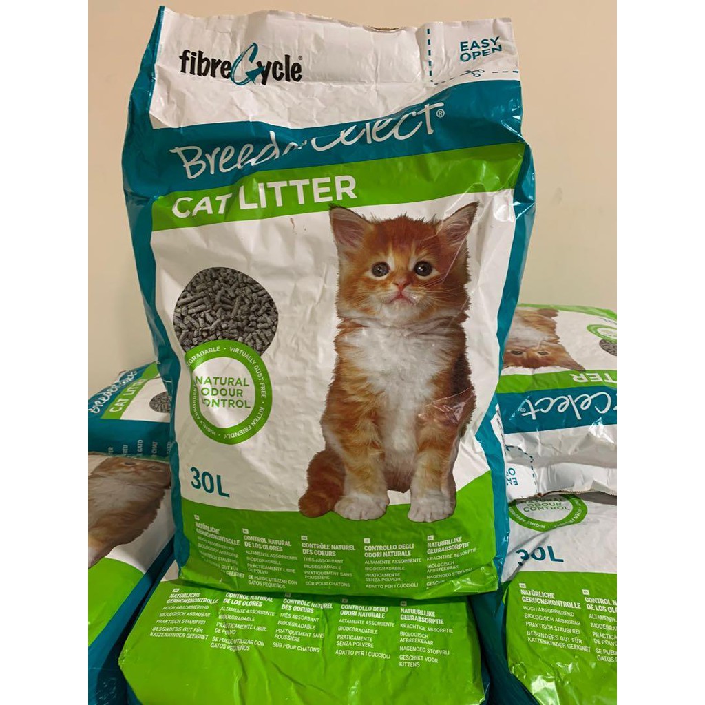 (30L) Breeder Celect Cat Litter recycled Shopee Singapore