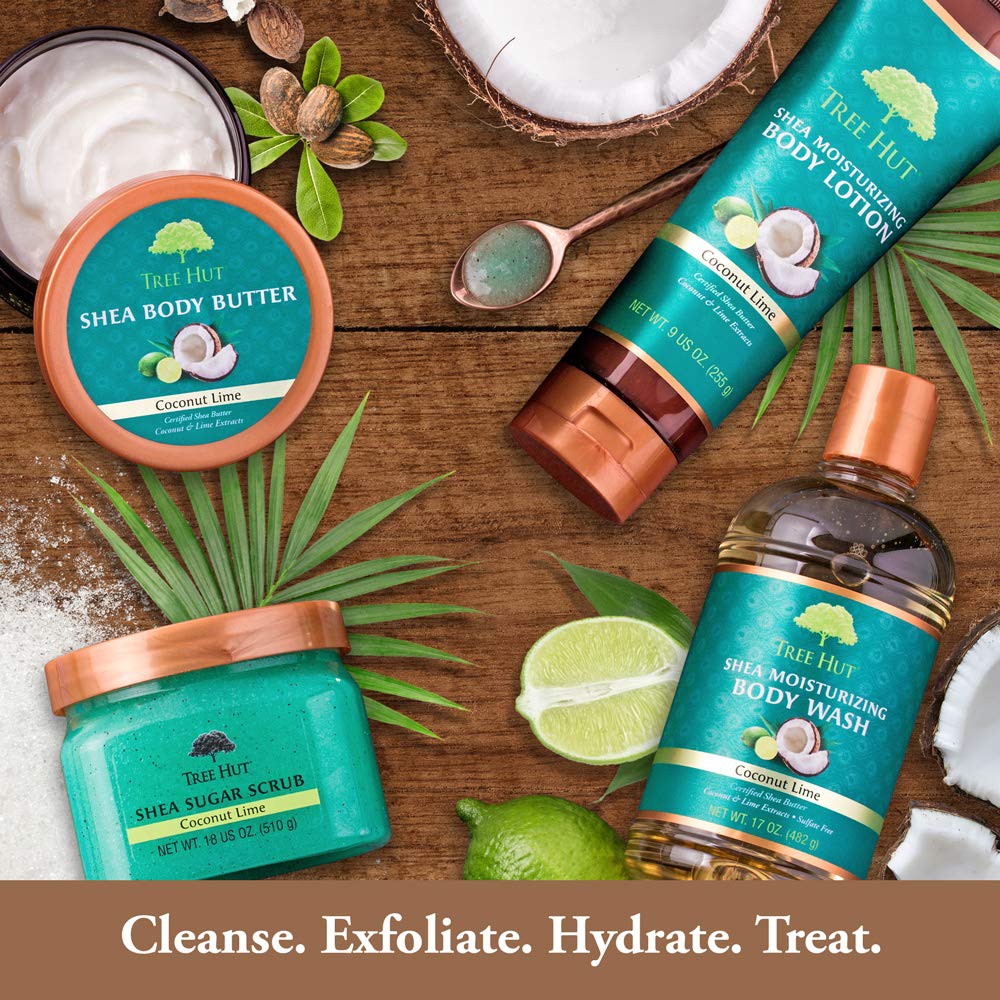 coconut tree hut scrub