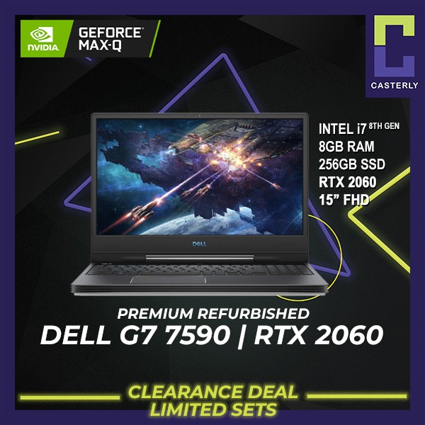 Refurbished Dell G7 15 Inch Gaming Laptop 7590 Rtx 2060 Shopee Singapore