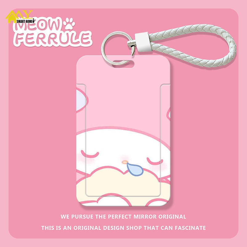 Image of Cartoon Protective Cover Hello Kitty Kuromi ATM Credit Card Cover Student Card Holder ID Card Plastic Card Holder Cover Standard Size Melody Cinnamoroll Access Control Card landyard card holder id card holder Cute Card Holder touch and go card holder #4