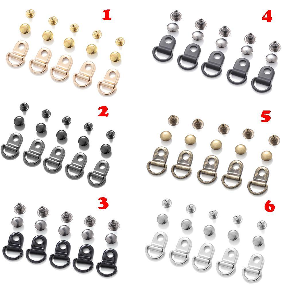 Image of CHIHIRO 10sets/Lot D Ring Buckle High quality Boots Hook DIY Craft Outdoor Carabiner Handbags Clips #3