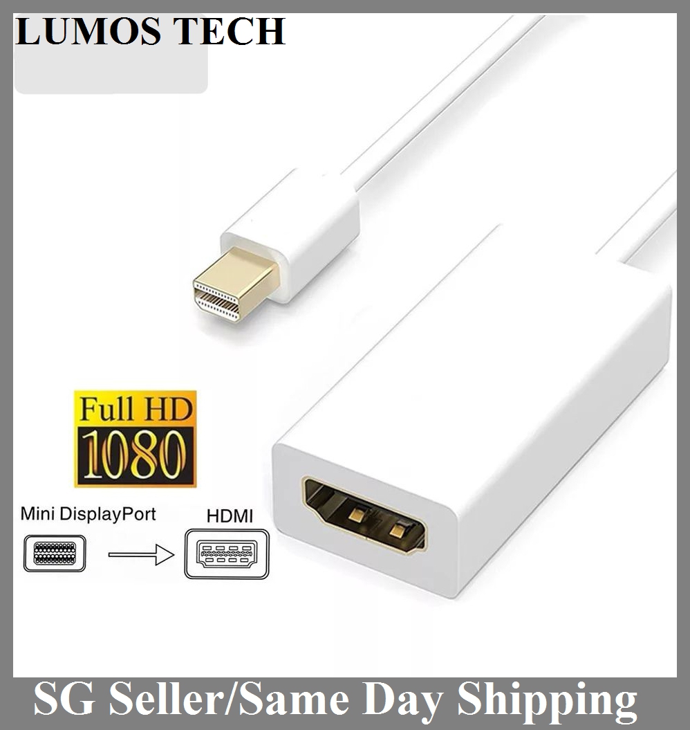 Mini Dp To Hdmi Adapter Cable For Apple Mac Macbook Pro Air Notebook Microsoft Surface Display Port Dp To Hdmi Converter Shopee Singapore
