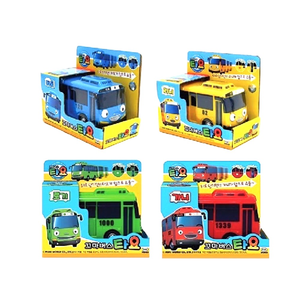 Tayo The Little Bus (Tayo, Lani, Gani, Rogi) - Pull Back Kids Children ...