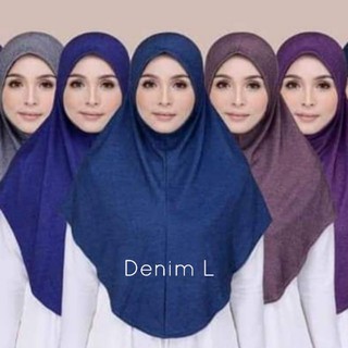 Image of [Shop Malaysia] size l hood denim gloves awning soft / syrian denim hood