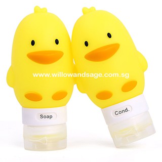 Travel Silicone Bottles/ Continers/ Shampoo/ Shower Gel/Travel Bottle Tube/TSA Accepted/Penguin/ Hand Sanitizer Gel