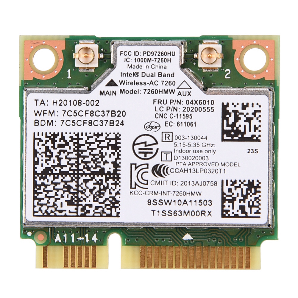 Lenovo Dedicated Intel 7260ac 7260hmw Dual Band Wifi Bluetooth 5 0 Wlan Card 04x6010 Shopee Singapore