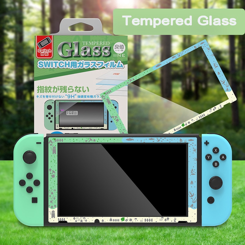 Animal Crossing Switch Ns Tempered Glass Screen Protector For Nintendo Switch Game Console Screen Film Accessories Shopee Singapore
