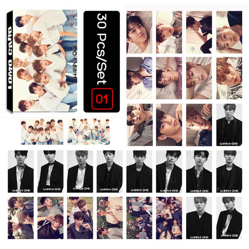 Bl 30pcs Kpop Seventeen Exo Wanna One Lomo Photo Fans Card Official Postcards Shopee Singapore