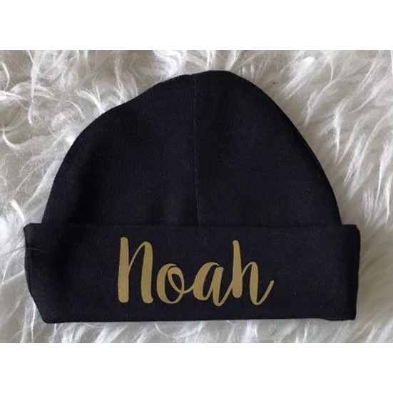 personalised newborn baby hats