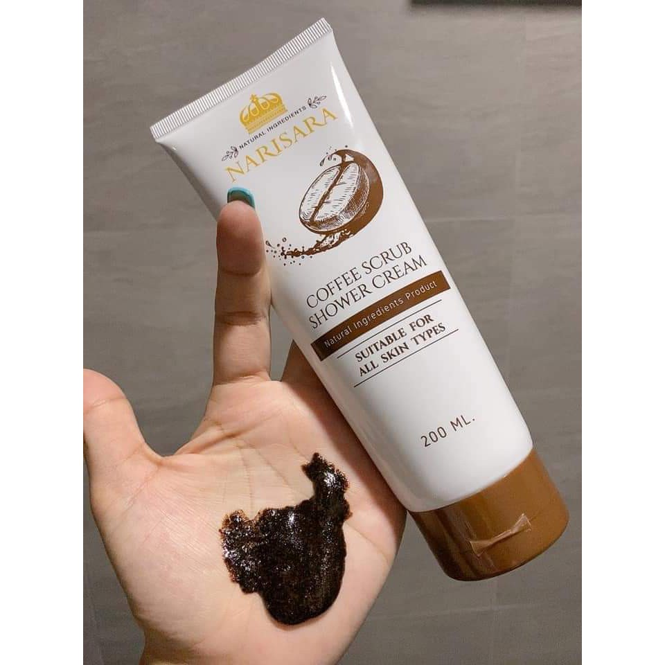 coffee scrub shower cream