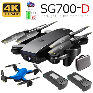 Original SG700D 4K HD Drone Auto Follow Drone Dual Camera with WIFI FPV Professional Transmission 50 Times Zoom Control RC Quadcopter Drones SG 700D Ready Stock