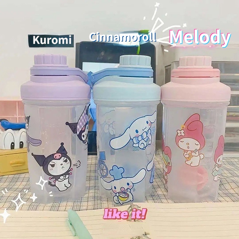 Sanriod Water Cup My Melody Kuromi Ransparent Largecapacity Plastic ...