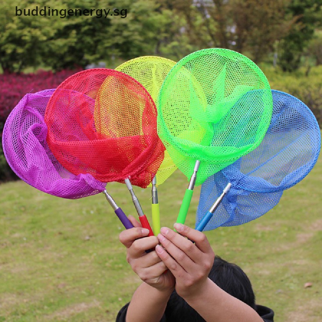 Kids Extendable Telescopic Handle Sea Bug Butterfly Catcher Net Toy Gift Outdoor 