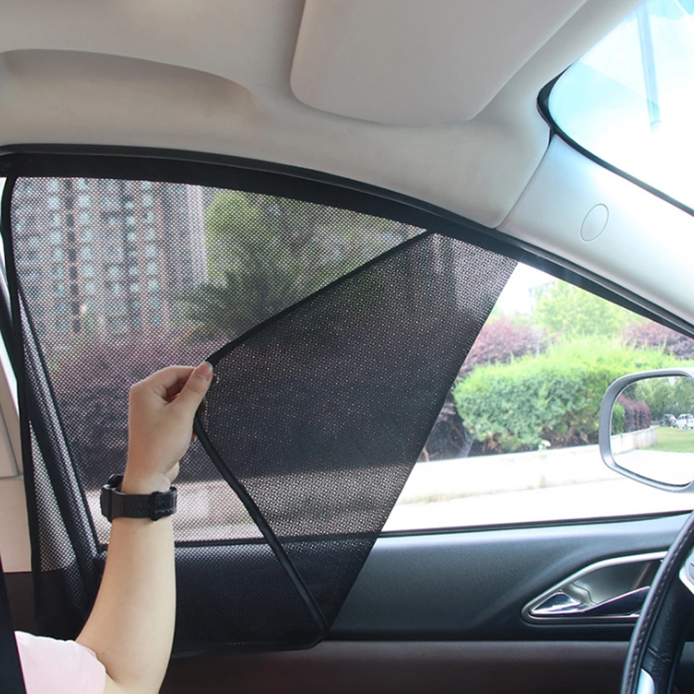 5Pcs Car Windows Sun Shade Vehicle Front Rear Side Window Sunshade Windshields Visor Sun Screen UV Protector Windscreen Cover with 10Pcs Suction Cup 