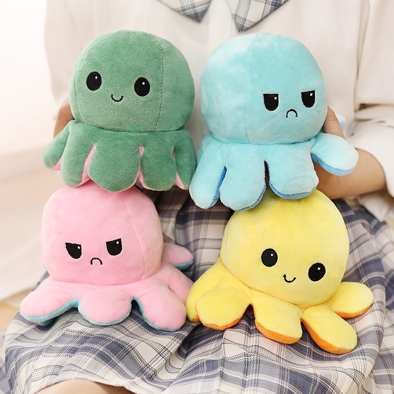 Tiktok Hot Plush Toy Cute Reversible Flip Octopus Soft Plush Animal Doll  for Kids/Children Home Accessories | Shopee Singapore