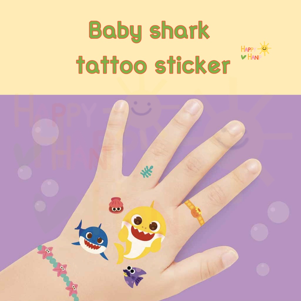 Pinkfong Tattoo Baby Shark Tattoo Character Tattoo Kids Picture Toys