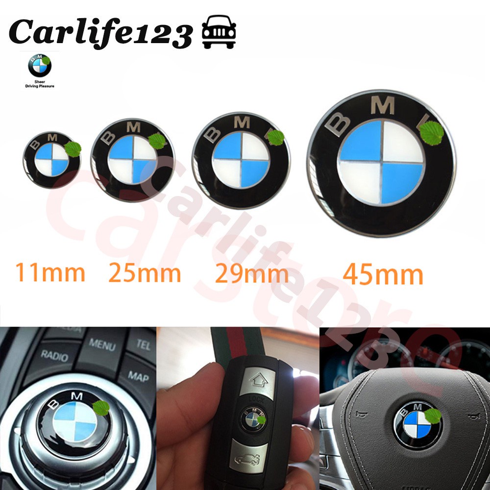 Car Key Logo Sticker 11mm & Interior Center Console Multimedia Logo ...