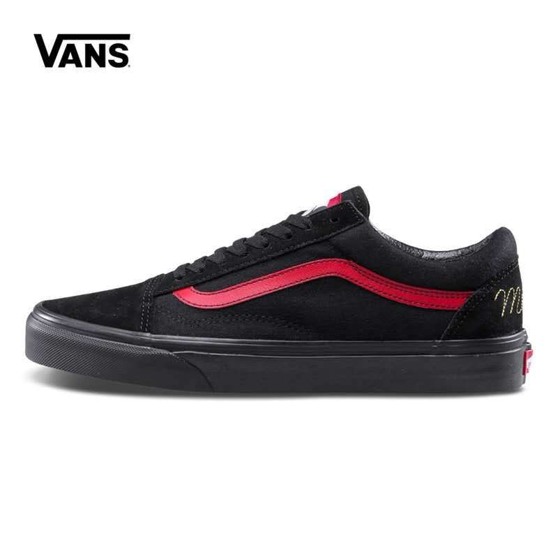 vans black and red old skool