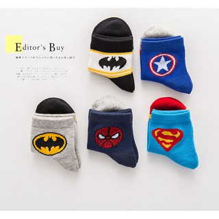 Children's sports socks Boy / girl cotton socks Superhero Batman Spider-Man Cartoon Children Socks Fashionable breathable cotton socks #7