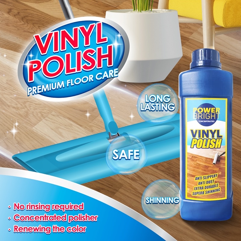 [FREE MOP] Kayu Vinyl SPC Floor Polish Lantai Home Cleaning Care Anti ...