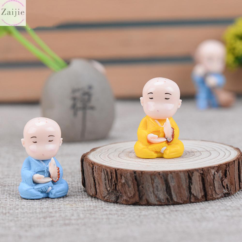 Details about   Micro Landscape Buddha Statue Chinese Style Miniature Samanera Monk Figurine 