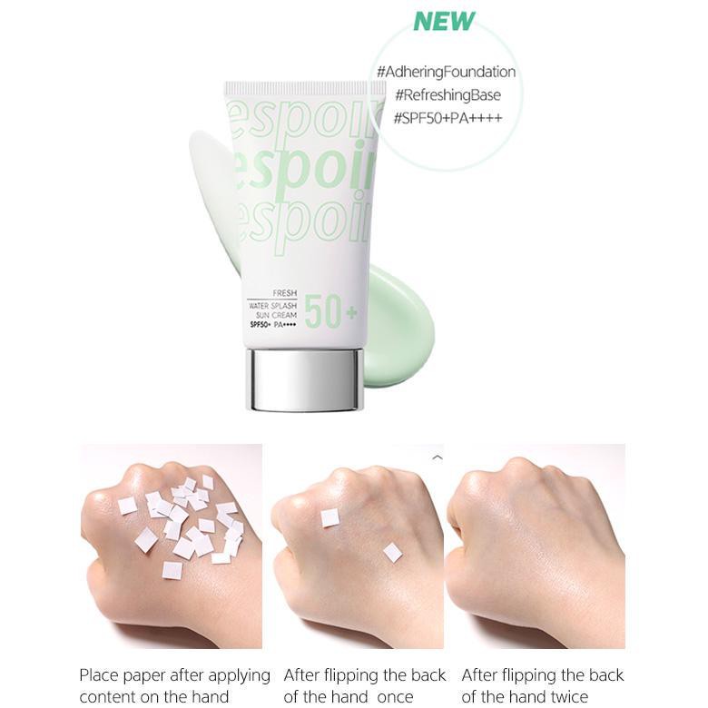 Espoir] Water Splash Sun Cream SPF50 PA+++ 60ml (2option) | Shopee Singapore