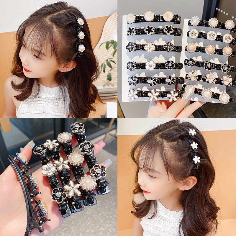 2021 children's hair knitting artifact new girls' hair clip with teeth and  anti-skid summer baby broken hair clip | Shopee Singapore