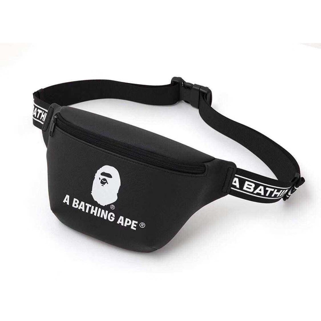 bape fanny pack black