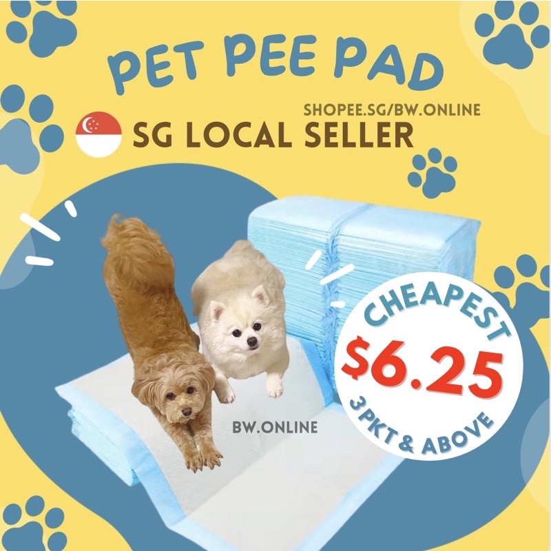 {SG Ready Stock🇸🇬} 3 for 18.80 🐶 Highly Absorbent Pet Pee Pad Pet