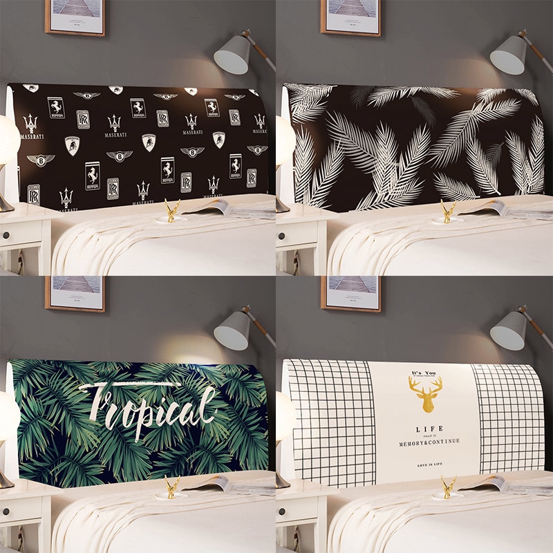 Simple bed head cover cover net red bed sheet same bed head cover soft bag headboard wooden head