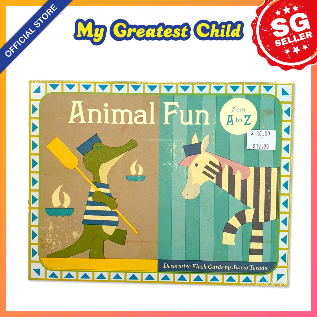 Mgc Sg Stock Animal Fun From A To Z Decorative Flash Cards By Junzo Terada For Children Ages 0 3 1pc Shopee Singapore