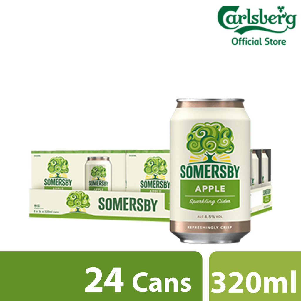 Somersby Apple Cider Can 320ml (Pack of 24) Shopee Singapore