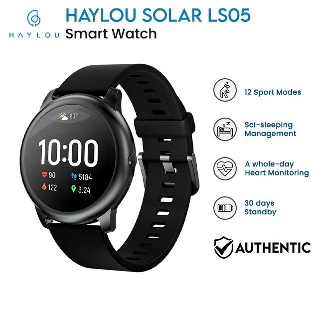 Haylou Solar LS05 Smartwatch Fitness Tracker in Global Version | Shopee  Singapore