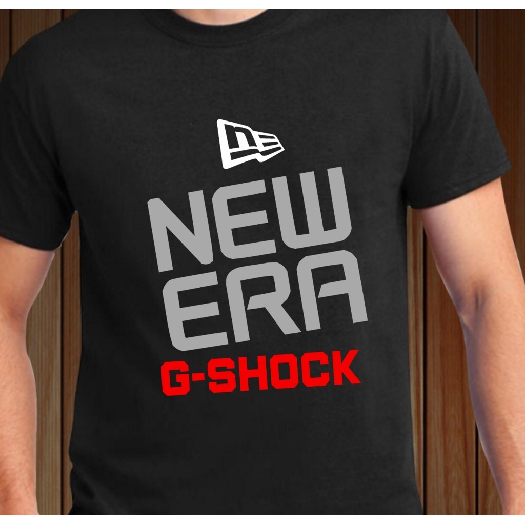  BAJU  T SHIRT  G SHOCK NEW ERA 100 COTTON  ROUND NECK 