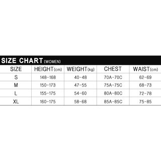 SAILBEE Women's UPF 50+ Long-Sleeve Rash Guard Swim Set (N100) — size chart