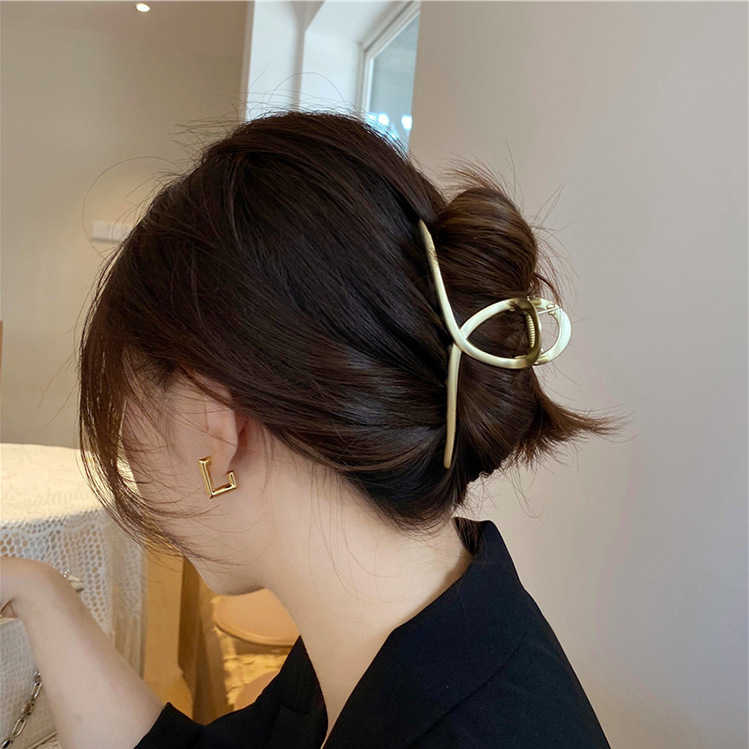 Women Korean INS Style Metal Large Hair Clips / Girls Fashion Big Hair