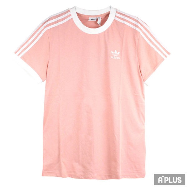 adidas 3 stripes tee pink