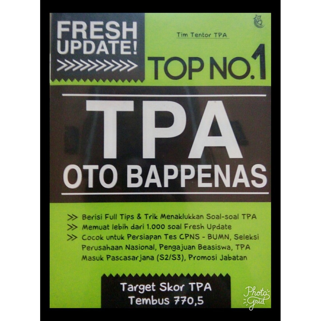 Tes Tpa Bappenas Soal Tpa Oto Bappenas Free Download