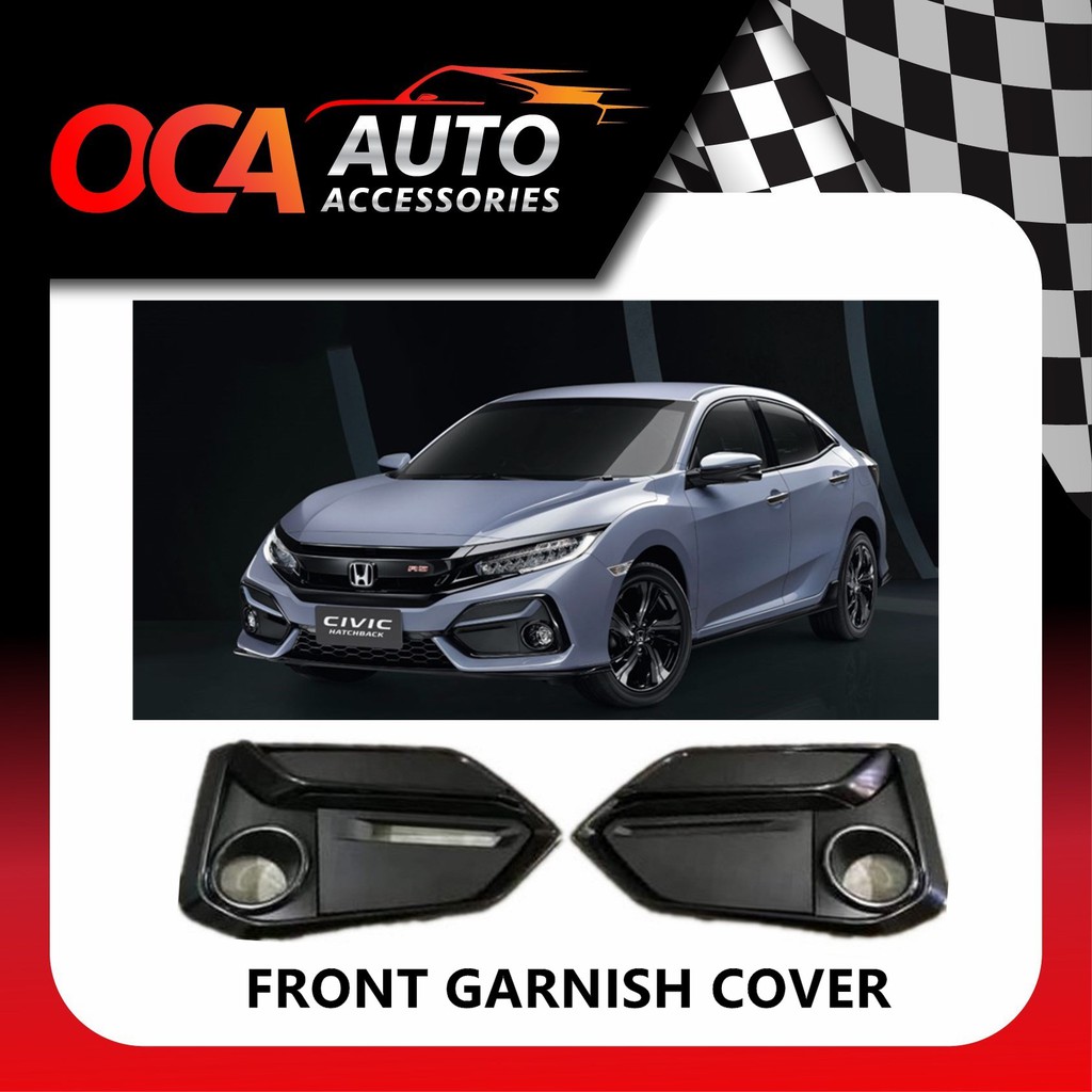 Shop Malaysia Honda Civic Fc 2016 2021 Si Type R Front Rear Garnish Cover Shopee Singapore