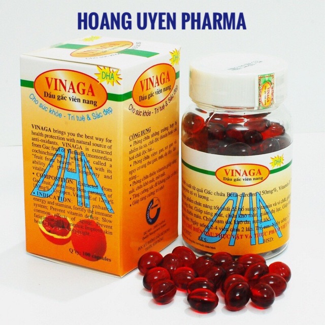 Vinaga Gac Oil Dha Bottle Of 100 Capsules Shopee Singapore