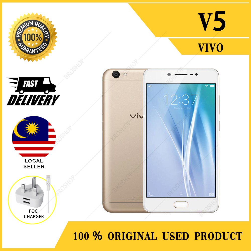 100 Original Vivo V5 Y67 5 5inch 4gb 32gb Recond Full Set Shopee Singapore