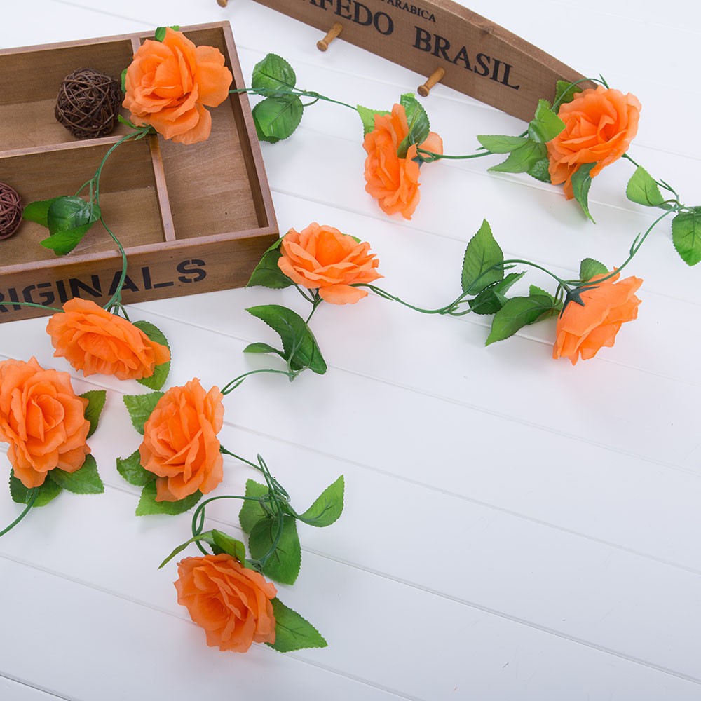 ADFEN 1Pc 1:12 Miniature Dollhouse Rose Flower Vine Doll House Decor Accessories