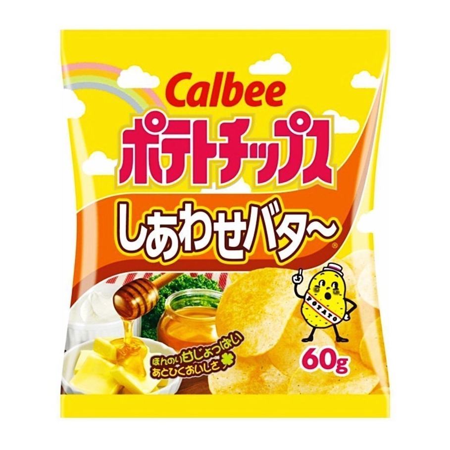 Calbee Potato chips Happy Butter 60g [Japanese] 60g [Japan] Shopee