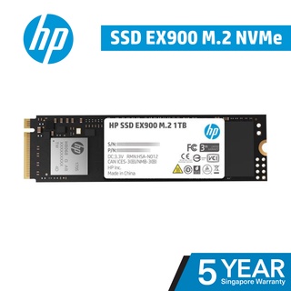 HP EX900 M.2 NVMe Internal SSD 250/500/1TB.  Support Local. Local Distributor Warranty 3 Years
