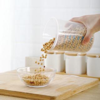 600/800/1000/1500ml Plastic Sealed Cans Kitchen Storage Box Transparent Food Canister Keep Fresh Clear Container Jar #4