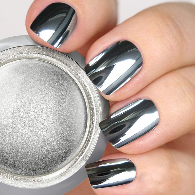 12 Colors Metal Nail Mirror Glitter Powder Gel Polish Rub Dust Shiny Gold  Silver Fine Chrome Pigment DIY Nail Art Accessories Decor | Shopee Singapore