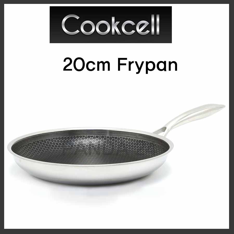 Details about   Cookcell cookware Single coating Stainless Steel nonstick Frying Pan 20cm #35524 