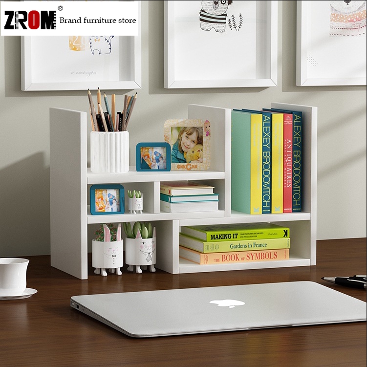 Zrom Student Dormitory Living Desktop Bookshelf Simple Modern Desk